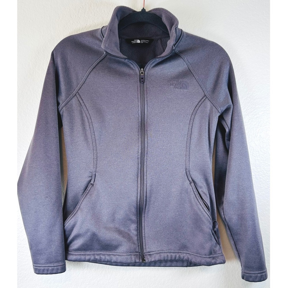 The North Face Agave Full Zip Fleece Gorpcore Jacket Charcoal Gray Purple SZ S